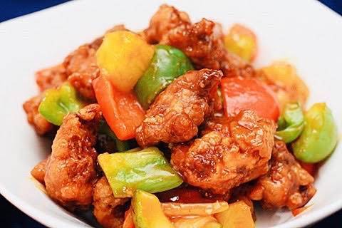 55. Sweet and Sour Chicken with Pineapple 咕嚕雞